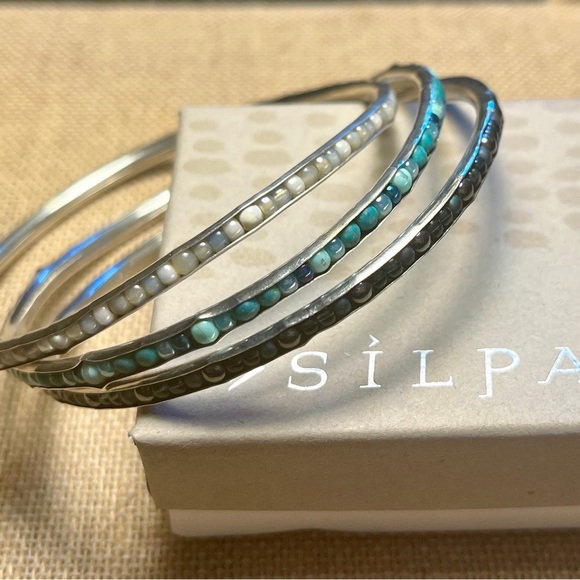 Silpada Flexible Mother-of-Pearl Bangle - Picture 9 of 9